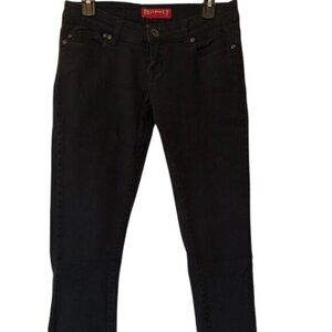 Red Rivet Black Skinny Jeans